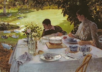 Breakfast in the Garden, 1883 by Giuseppe de Nittis